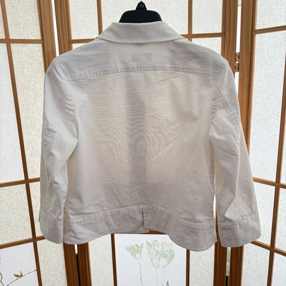 Talbots Petites Light Denim Jacket sz 6 - Picture 3 of 5